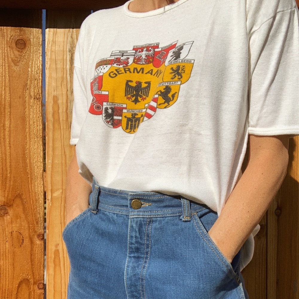 Vintage Germany soft worn travel tee shirt